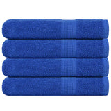 Vidaxx serviettes 4 pcs 100x200 cm 360 g m² 100% coton bleu