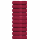 Vidaxx débarbouillettes 10 pièces grenouille bordeaux 30x30 cm 100% coton