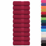 Vidaxx débarbouillettes 10 pièces grenouille bordeaux 30x30 cm 100% coton