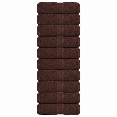 Vidaxx débarbouillettes grenouille 10 pcs 30x30 cm 360 g m² marron
