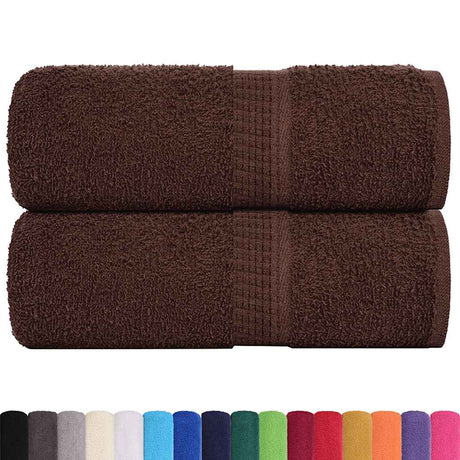 Vidaxx serviettes invités 2 pcs 30x50 cm 360 g m² 100% coton marron