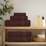 Vidaxx serviettes invités 2 pcs 30x50 cm 360 g m² 100% coton marron