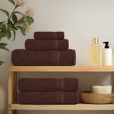 VidaXL serviettes invités 4 pcs 30x50 cm 360 g m² 100% coton marron