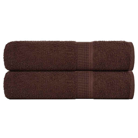 Vidaxx serviettes de douche 2 pcs 70x140 cm 360 g m² 100% coton marron