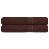 Vidaxx serviettes de sauna 2 pcs 80x200 cm 360 g m² 100% coton marron