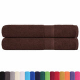 Vidaxx serviettes de sauna 2 pcs 80x200 cm 360 g m² 100% coton marron