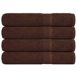 Vidaxl sauna towels 4 st 80x200 cm 360 g m² 100% cotton brown