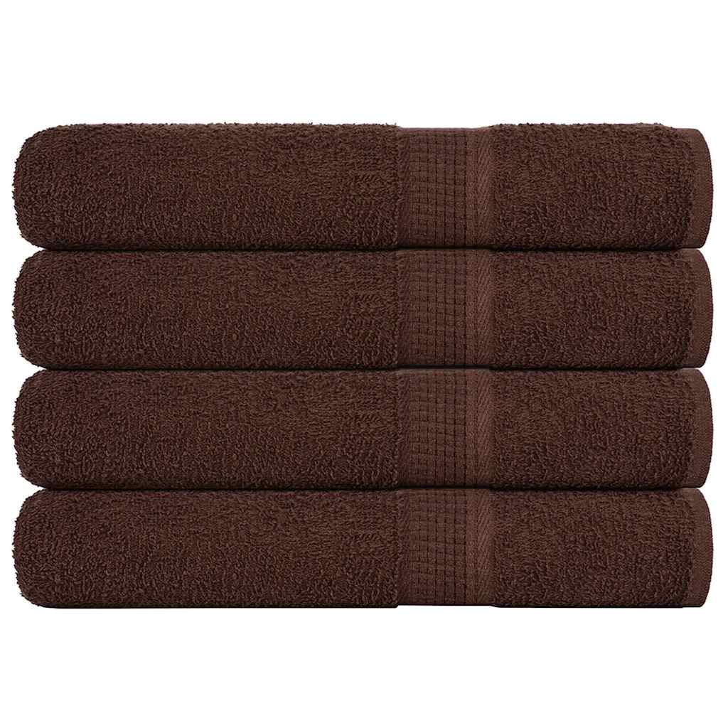 Vidaxx serviettes de sauna 4 pcs 80x200 cm 360 g m² 100% coton marron