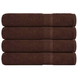 Vidaxx serviettes de sauna 4 pcs 80x200 cm 360 g m² 100% coton marron