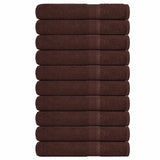 Vidaxl sauna towels 10 st 80x200 cm 360 g m² 100% cotton brown