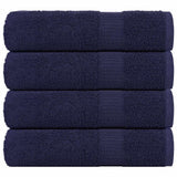 Vidaxl Bath towels 4 ST 100x150 cm 360 g m² 100% cotton navy blue