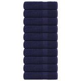 Vidaxl Bath towels 10 pc 100x150 cm 360 g m² 100% cotton navy blue