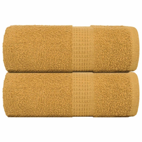 Vidaxx débarbouillettes 2 pièces grenouille or 30x30 cm 100% coton