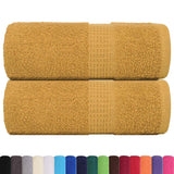 Vidaxx débarbouillettes 2 pièces grenouille or 30x30 cm 100% coton