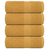 Vidaxx débarbouillettes 4 pièces grenouille or 30x30 cm 100% coton