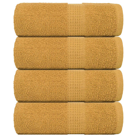 Vidaxx débarbouillettes 4 pièces grenouille or 30x30 cm 100% coton