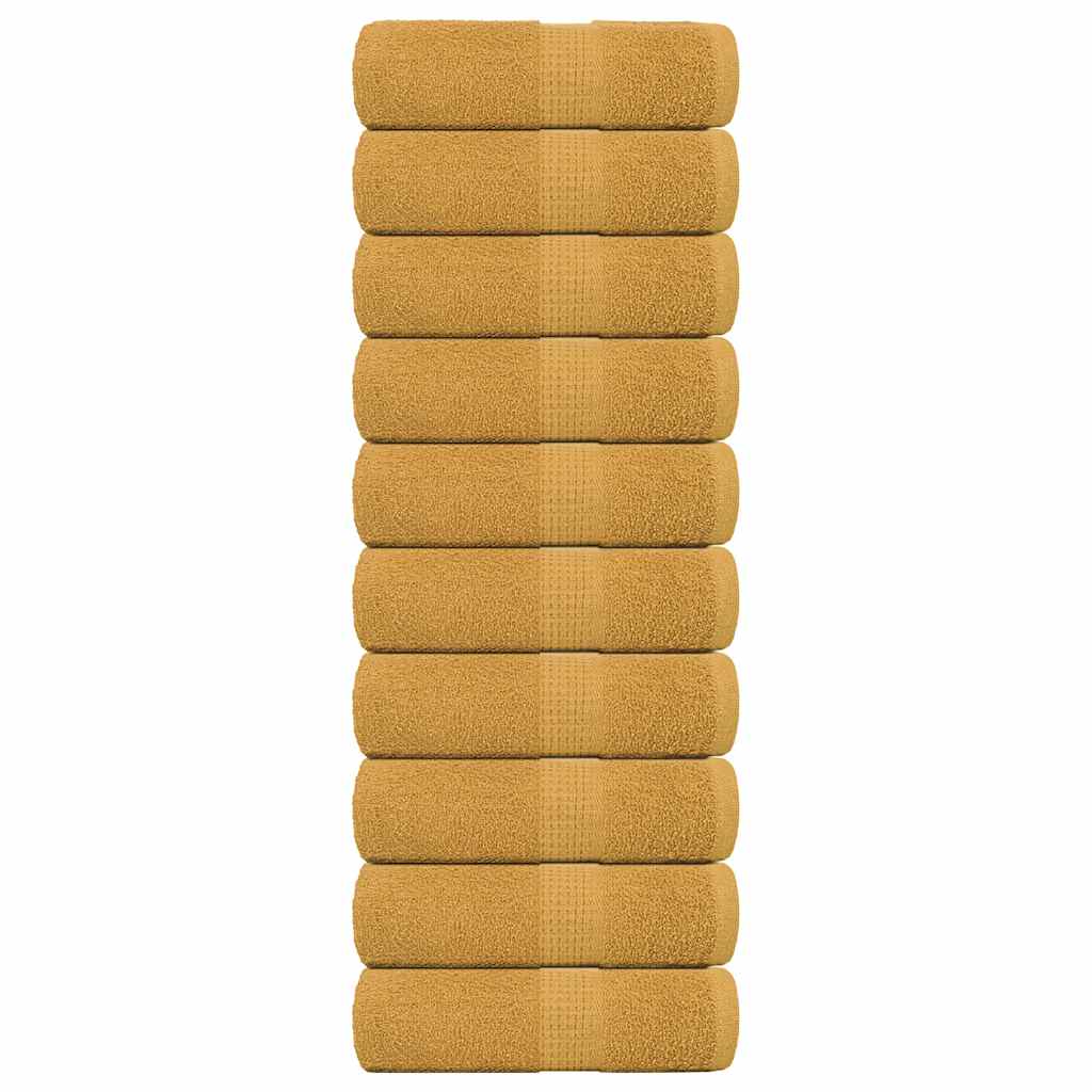 Toallitas de jabón Vidaxl 10 st 30x30 cm 360 g m² 100% de oro de algodón