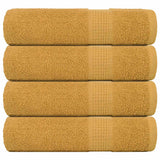 Vidaxl Towels 4 ST 50x100 cm 360 g m² 100% cotton gold colored