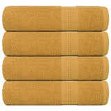 Vidaxx serviettes 4 pcs 50x100 cm 360 g m² 100% coton doré