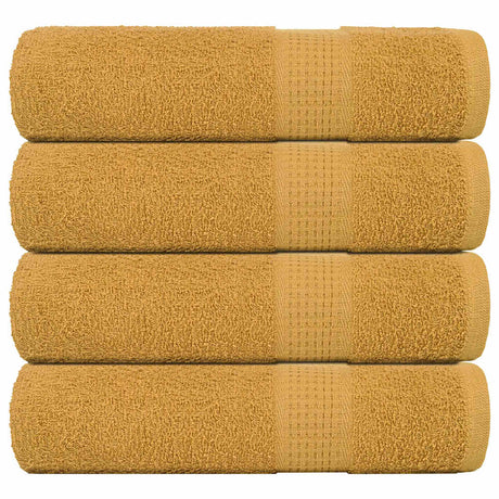 Vidaxx serviettes 4 pcs 50x100 cm 360 g m² 100% coton doré