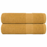 Vidaxx serviettes de douche 2 pcs 70x140cm 360 g m² 100% coton doré