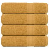 Vidaxx serviettes de douche 4 pcs 70x140cm 360 g m² 100% coton doré