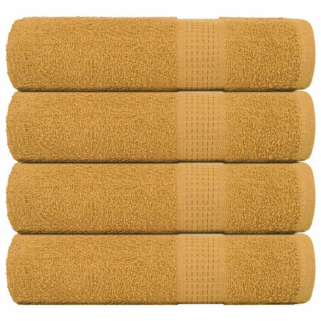Vidaxx serviettes de douche 4 pcs 70x140cm 360 g m² 100% coton doré