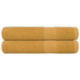 Vidaxx serviettes de sauna 2 pcs 80x200 cm 360 g m² 100% coton doré