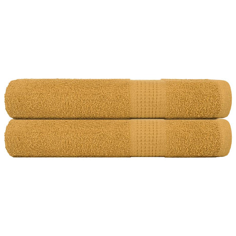 Vidaxx serviettes de sauna 2 pcs 80x200 cm 360 g m² 100% coton doré