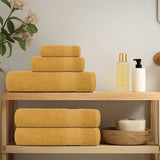 Vidaxx serviettes de sauna 2 pcs 80x200 cm 360 g m² 100% coton doré