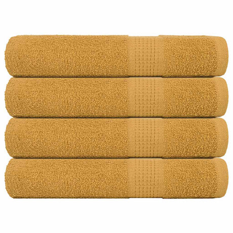 Vidaxx serviettes de sauna 4 pcs 80x200 cm 360 g m² 100% coton doré