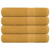 Vidaxx serviettes 4 pcs 100x200 cm 360 g m² 100% coton doré