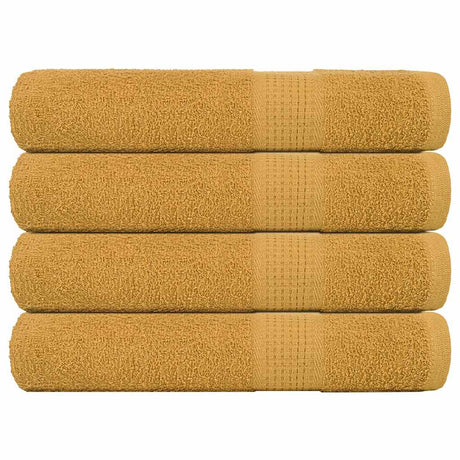Vidaxx serviettes 4 pcs 100x200 cm 360 g m² 100% coton doré