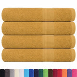 Vidaxx serviettes 4 pcs 100x200 cm 360 g m² 100% coton doré