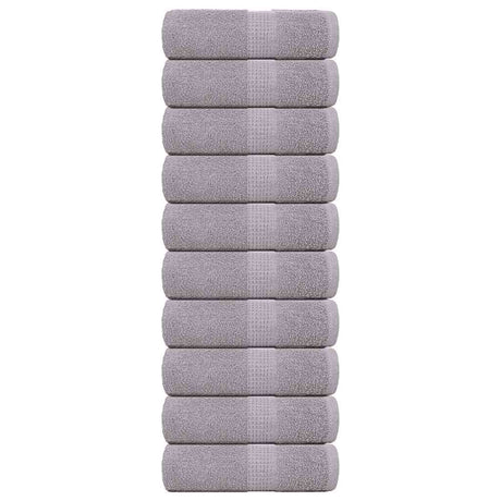 Vidaxx débarbouillettes 10 pièces grenouille gris 30x30 cm 100% coton