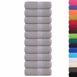 Vidaxx débarbouillettes 10 pièces grenouille gris 30x30 cm 100% coton