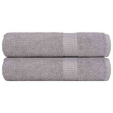 Vidaxx serviettes 2 pcs 50x100 cm 360 g m² 100% coton gris