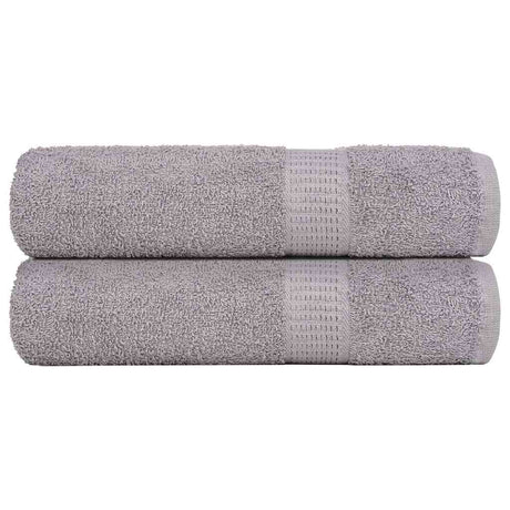 Vidaxx serviettes 2 pcs 50x100 cm 360 g m² 100% coton gris