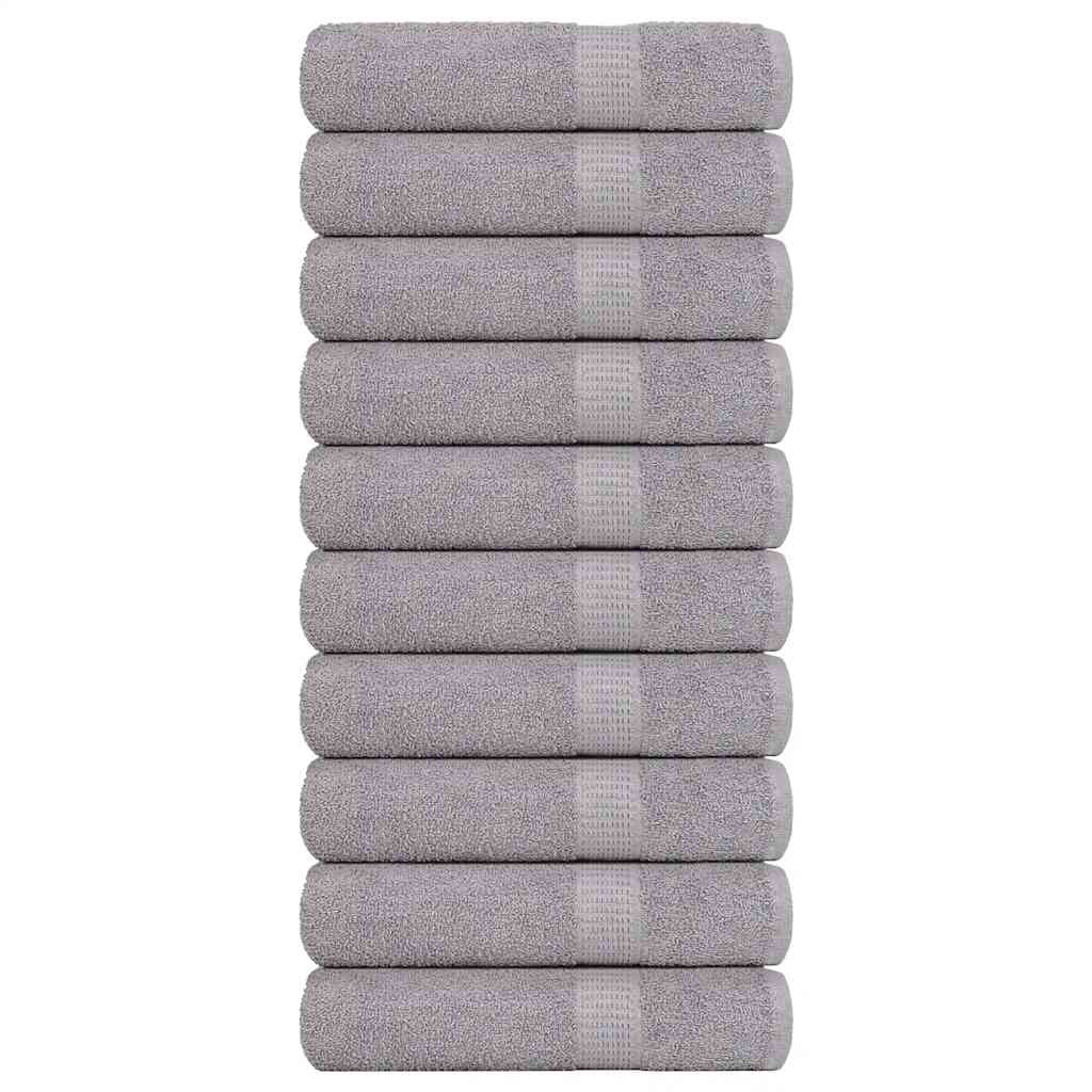 Vidaxx serviettes 10 pcs 50x100 cm 360 g m² 100% coton gris