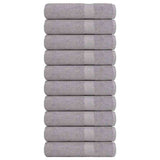 Vidaxx serviettes 10 pcs 50x100 cm 360 g m² 100% coton gris