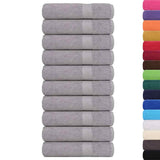 Vidaxx serviettes 10 pcs 50x100 cm 360 g m² 100% coton gris