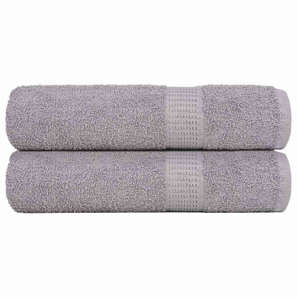 Vidaxl shower towels 2 st 70x140 cm 360 g m² 100% cotton gray