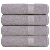 Vidaxl shower towels 4 st 70x140 cm 360 g m² 100% cotton gray