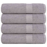 Vidaxx serviettes de douche 4 pcs 70x140 cm 360 g m² 100% coton gris