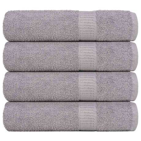 Vidaxx serviettes de douche 4 pcs 70x140 cm 360 g m² 100% coton gris
