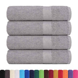 Vidaxx serviettes de douche 4 pcs 70x140 cm 360 g m² 100% coton gris