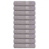 Vidaxx serviettes de douche 10 pcs 70x140 cm 360 g m² 100% coton gris
