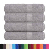 Vidaxx serviettes de bain 4 pcs 100x150 cm 360 g m² 100% coton gris