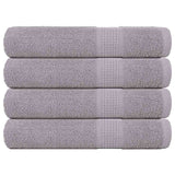 Vidaxx serviettes de sauna 4 pcs 80x200 cm 360 g m² 100% coton gris