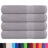 Vidaxx serviettes de sauna 4 pcs 80x200 cm 360 g m² 100% coton gris